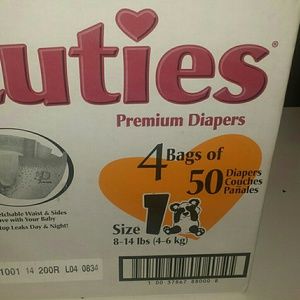 Cuties pampers size 1